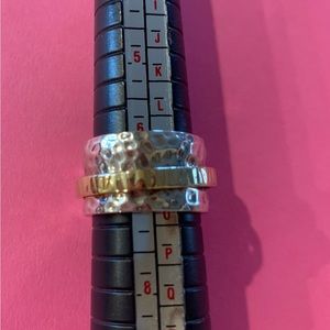 Silpada hammered silver spinner ring